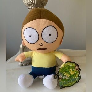 Rick and Morty Toy Factory Adult Swim Plush Stuffed Animal Doll 8” Morty